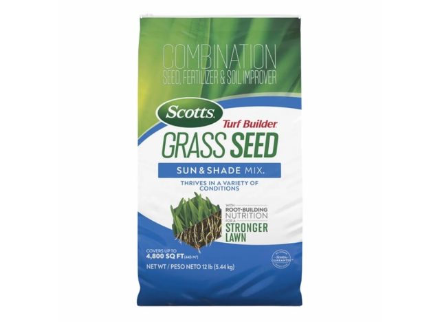12 lb bag of scotts grass seed.