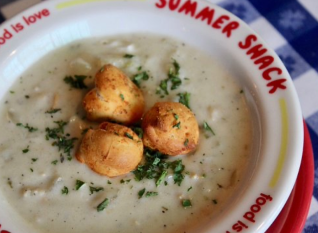 summer shack chowder in a bowl.