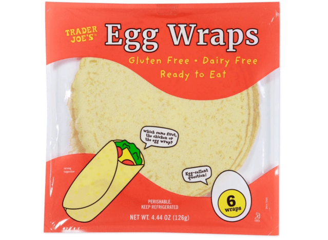 trader joe's egg wraps on a white background.