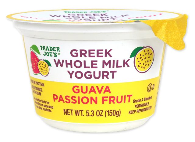 Trader Joe's Guava Passion Fruit Greek Whole Milk Yogurt