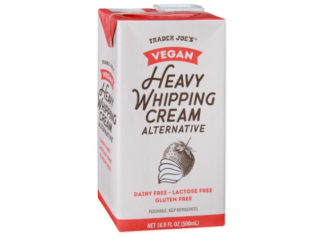 carton of trader joe's heavy whipping cream alternative