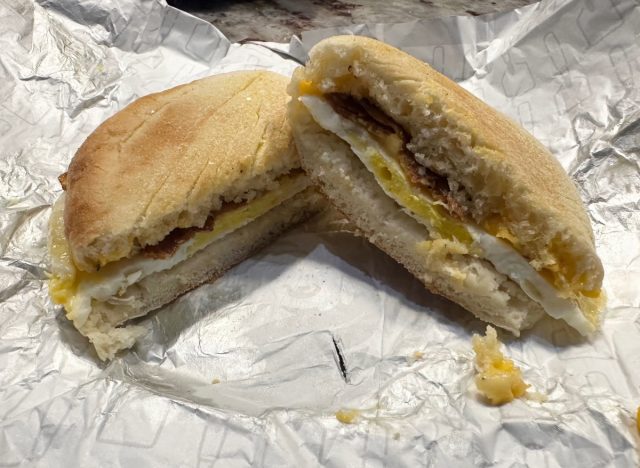 wendy's bacon egg cheese english muffin