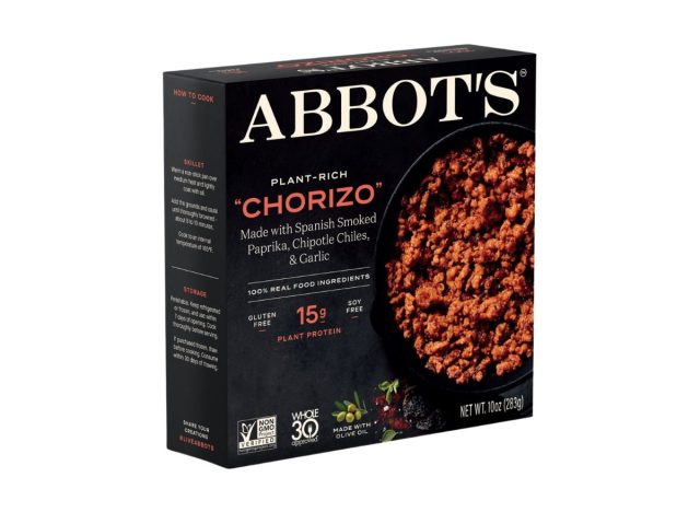 box of Abbot's plant-based meat