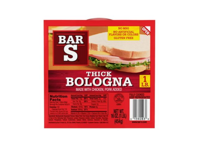 package of thick-cut bologna