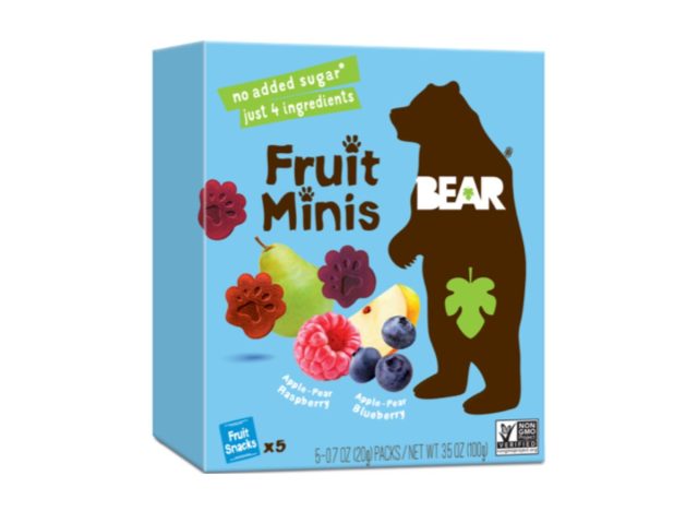 box of Bearsnacks fruit minis