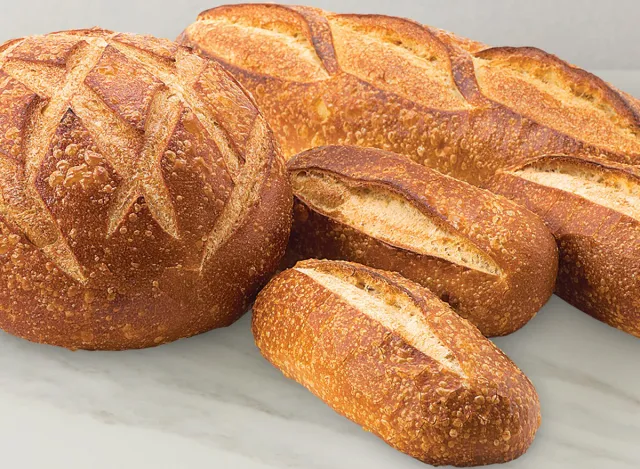 Fresh baked bread at Boudin in San Francisco