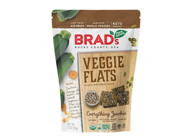 bag of Brad's Veggie Flats on a white background