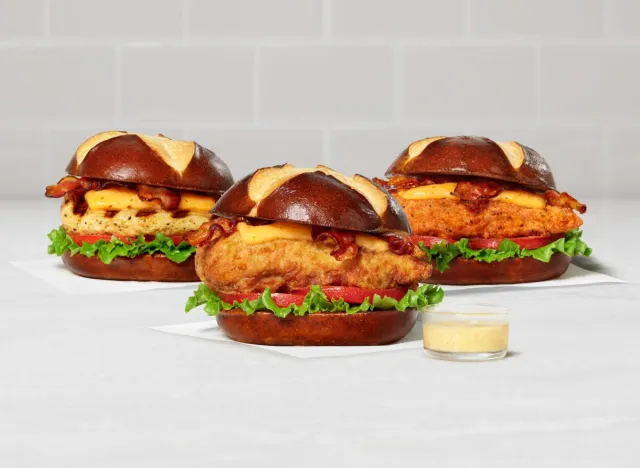 Chick-fil-A Pretzel Cheddar Club Sandwich