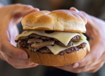 Culver's Mushroom & Swiss burger