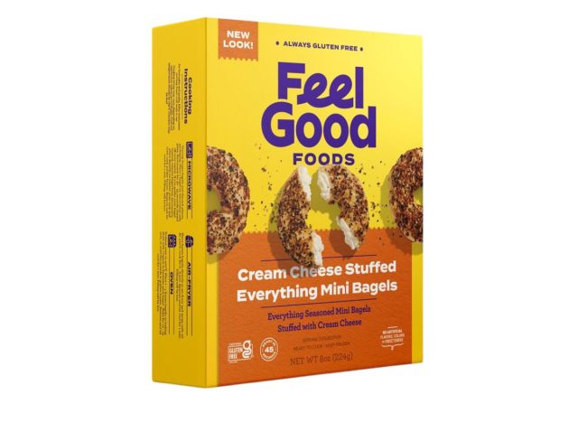 Feel Good Foods Cream Cheese Stuffed Everything Mini Bagels