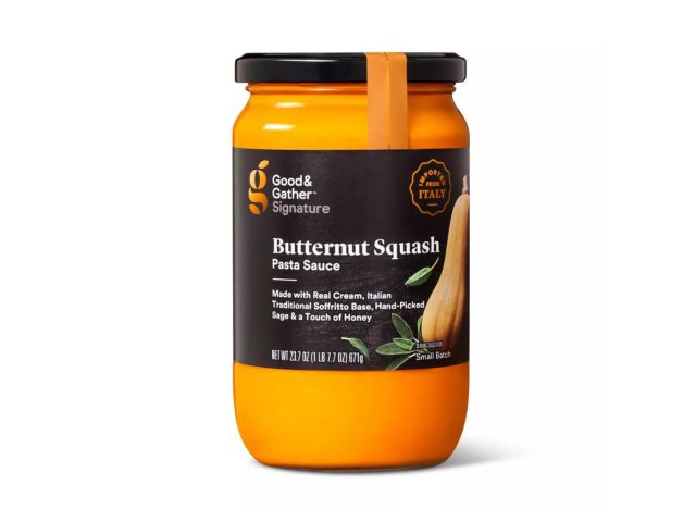 jar of butternut squash pasta sauce