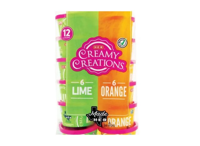 H-E-B Creamy Creations LimeOrange Ice Cream