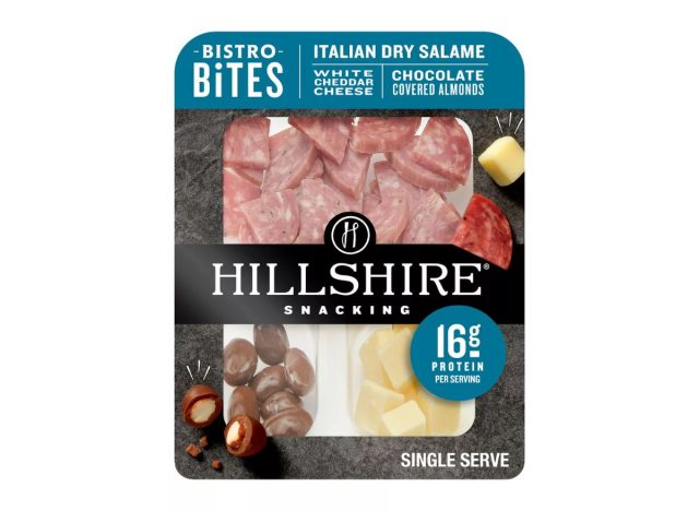 packet of Hillshire Snack Bites on a white background