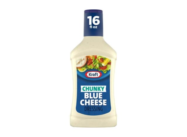 bottle of kraft blue cheese dressing