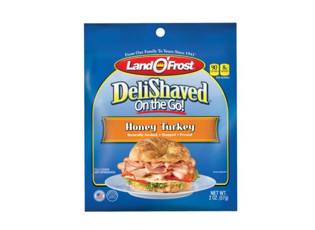 package of honey deli turkey