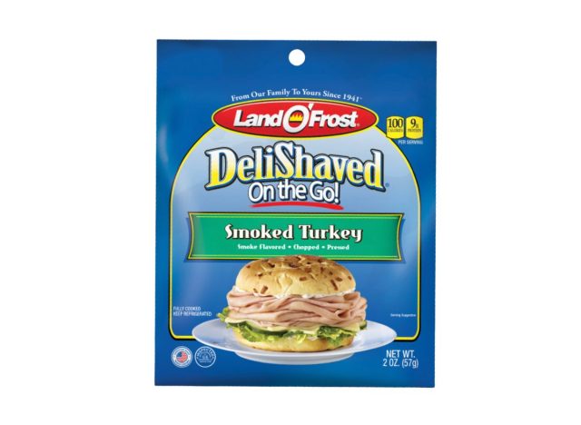 package of deli turkey