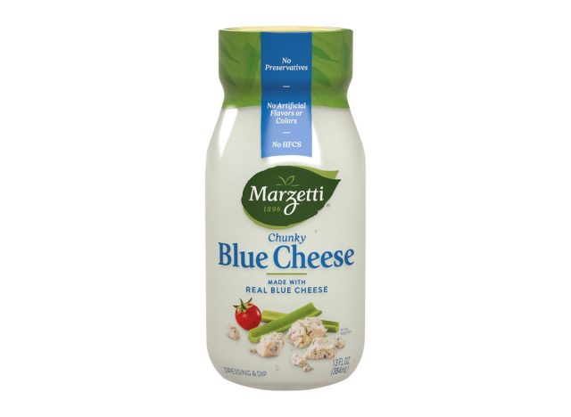 bottle of Marzetti blue cheese dressing
