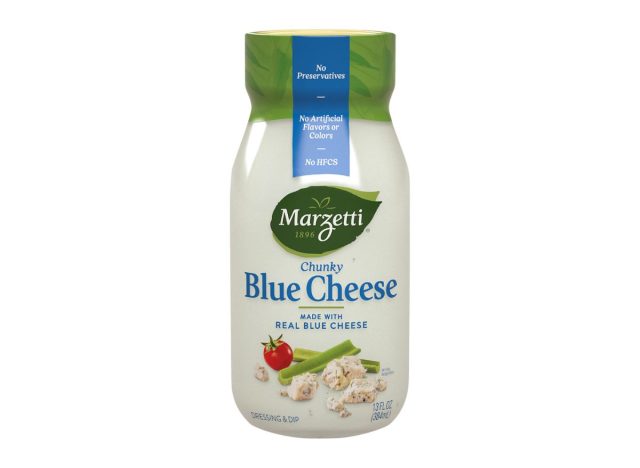 bottle of Marzetti blue cheese dressing