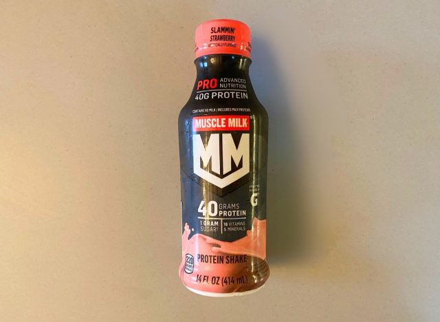 bottle of Muscle Milk