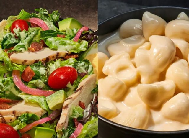 Panera salad and mac and cheese