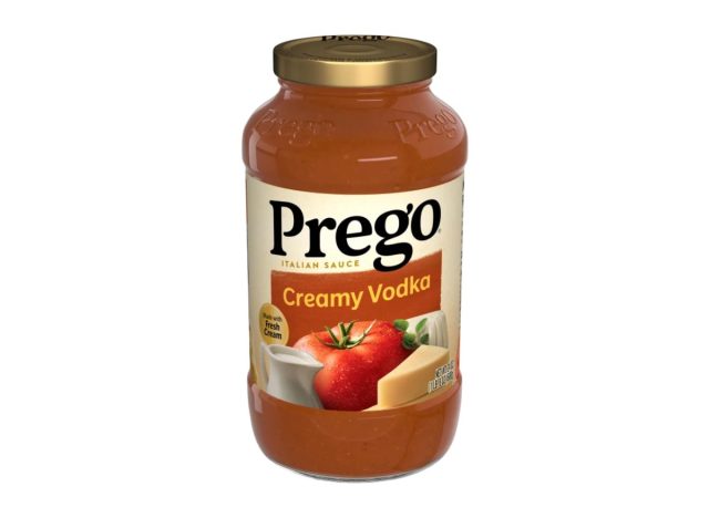jar of Prego vodka sauce