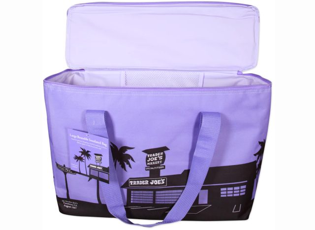 Limited-edition Trader Joe's Lavender Reusable Insulated Bag 