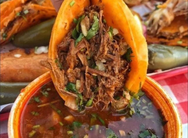 tacos birria at Tacos Angel