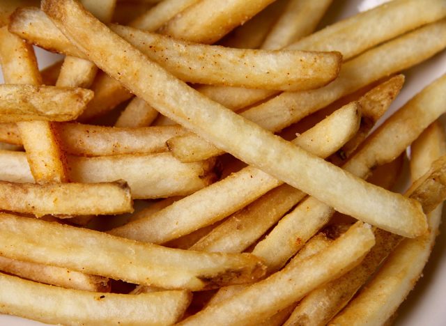 A closeup of french fries at Wood Ranch
