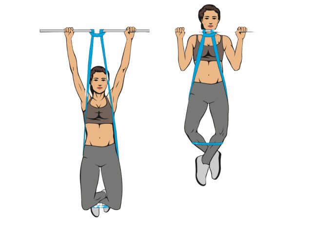 assisted pull-up exercise