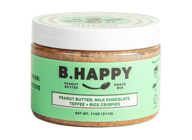 B. Happy Go Lucky Peanut Butter, Milk Chocolate, Toffee + Rice Crispies