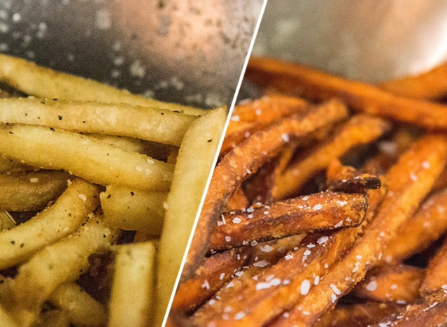 backyard public house fries on a plate.