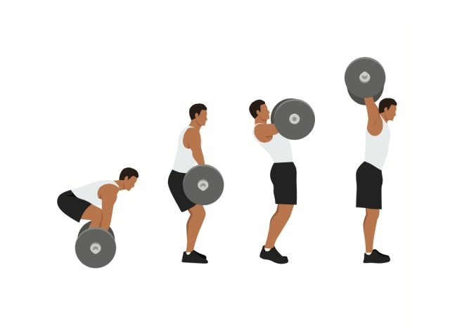 barbell thruster