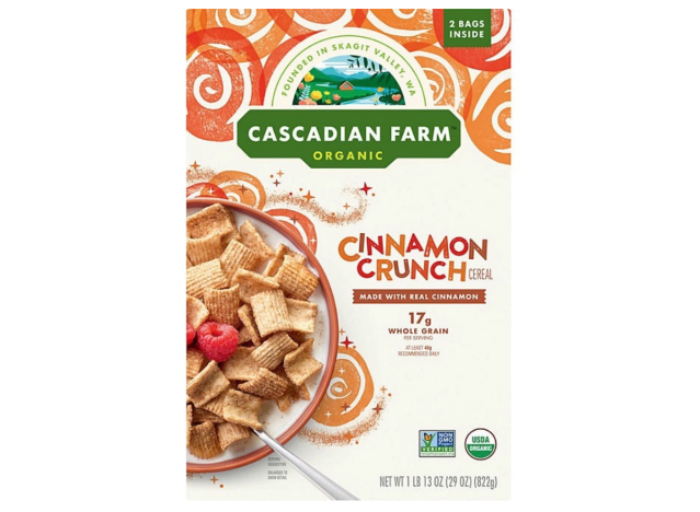 cascadian farm cinnamon crunch.
