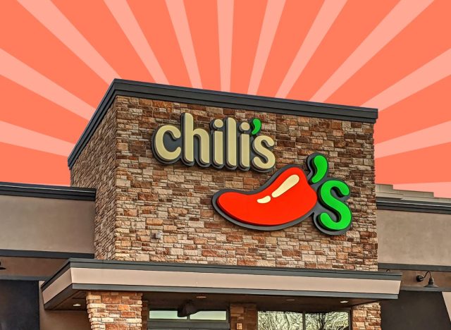 chili's restaurant on a designed background
