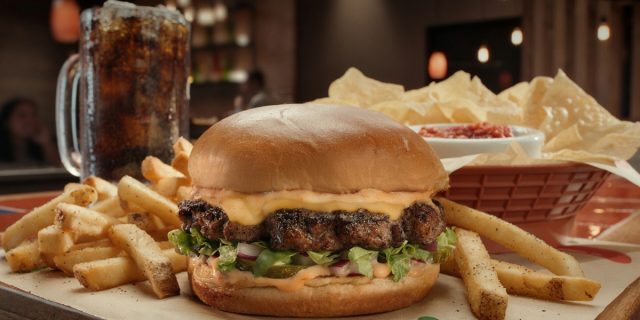 chili's smasher burger and fries