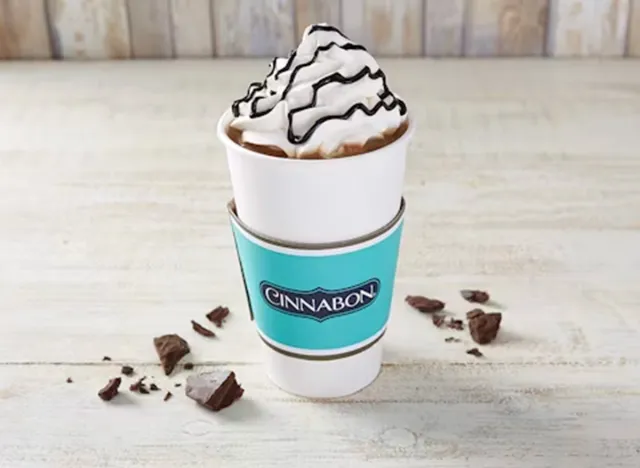Cinnabon Hot Cocoa With Whipped Cream 