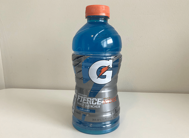 gatorade blue cherry bottle.