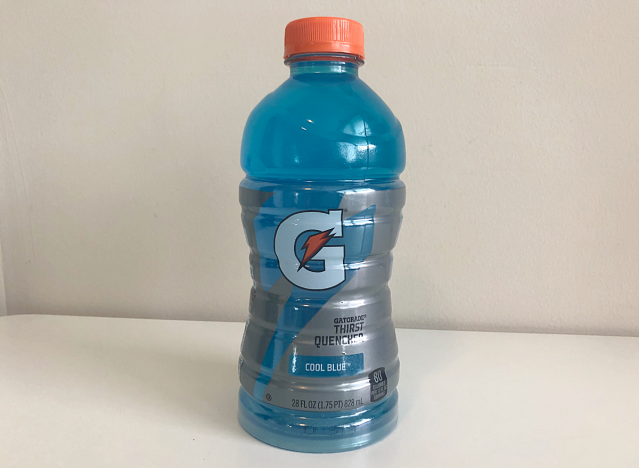 gatorade cool blue bottle.