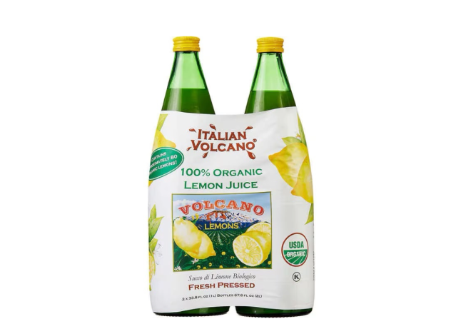 two bottles of lemon juice from costco.