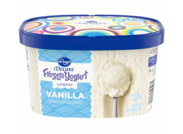 Kroger Deluxe Low Fat Vanilla Frozen Yogurt