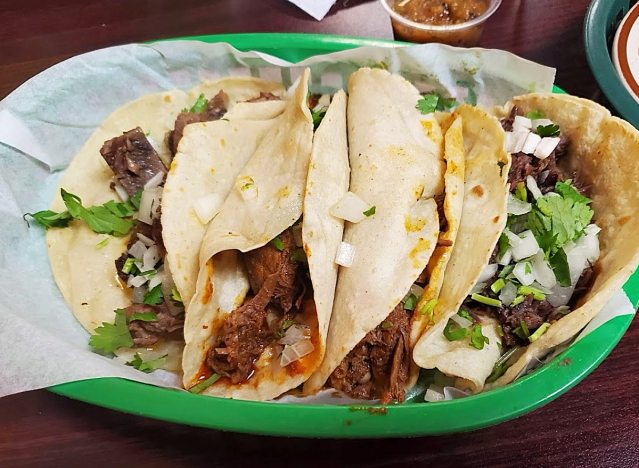 tacos from la vencadora in michigan.