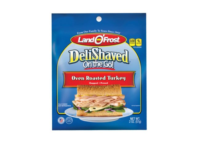 package of deli turkey