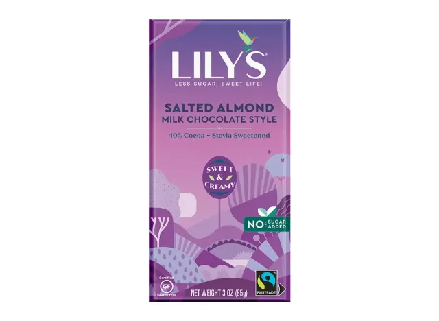 Lily's Salted Almond Milk Chocolate Style Bar