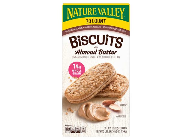 nature valle biscuits with almond butter