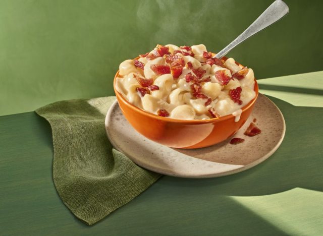 bowl of Panera Bacon Mac and Cheese