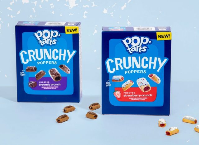 boxes of pop-tarts crunchy poppers