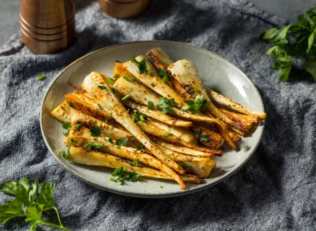 roasted parsnips