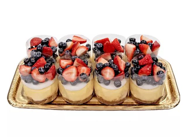 sam's club mini fruit topped new york-style cheesecakes
