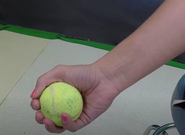 tennis ball squeeze