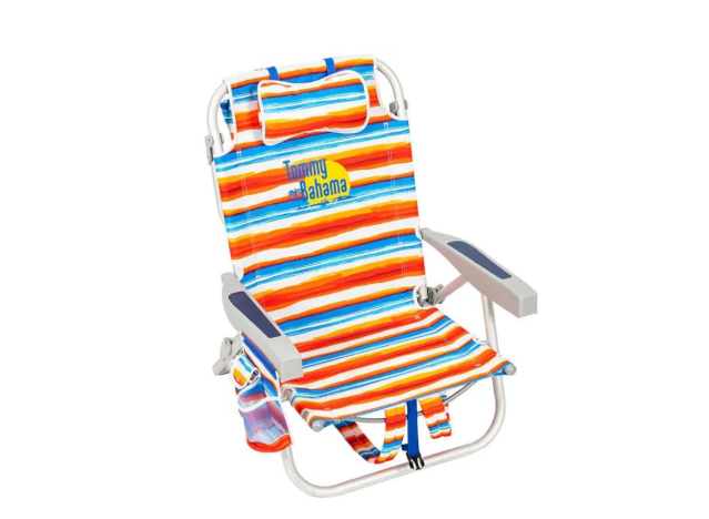 tommy bahama printed beach chair on white background.